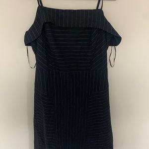 Pinstripe Navy Dress NWOT